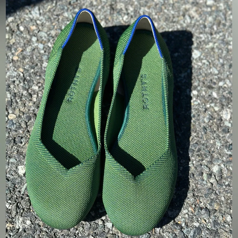 Rothy's Green Slip-On Flats - Picture 2 of 5